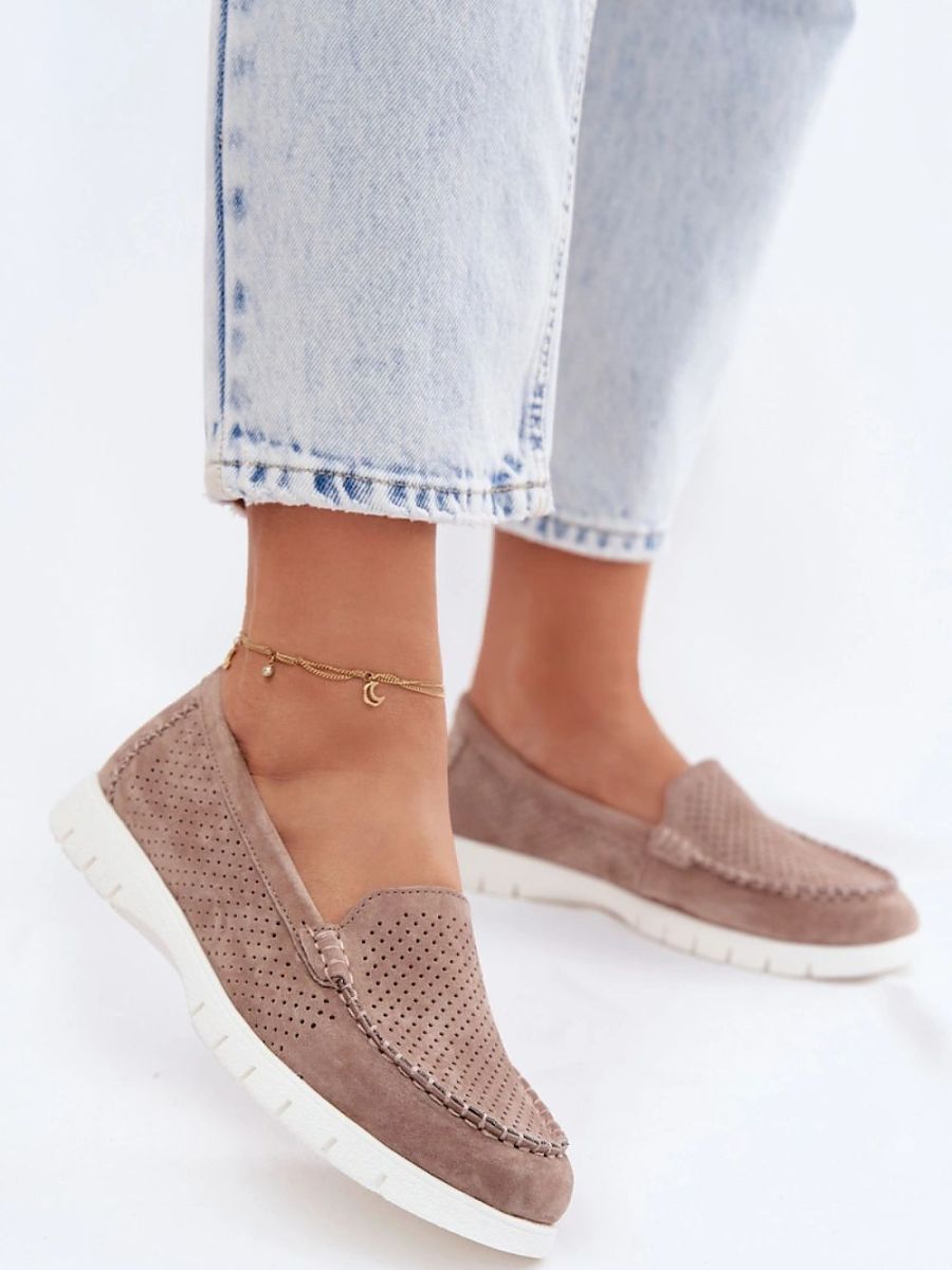 Mocassins Femme Livia-Cléa – détail de la tige