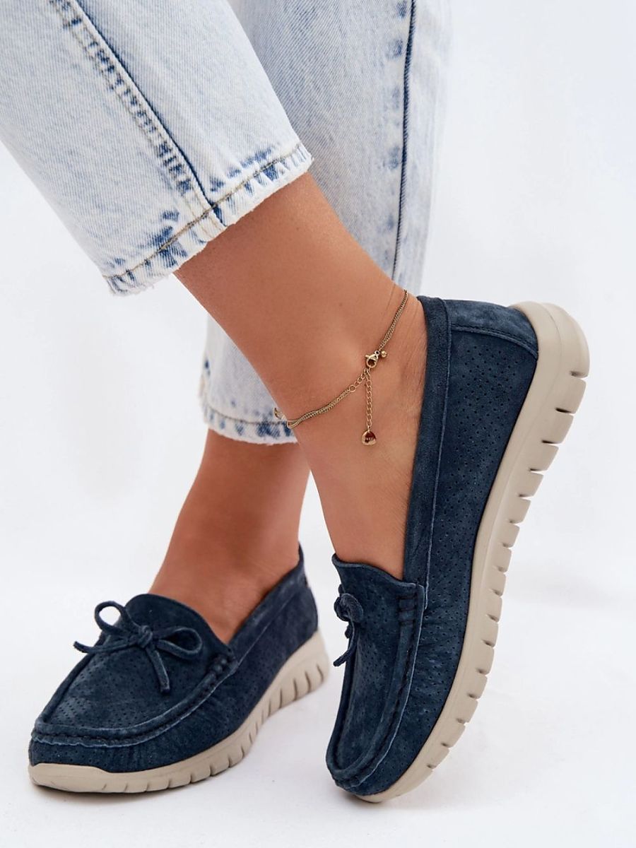 Mocassins Femme Livia-Lyna – détail de la tige