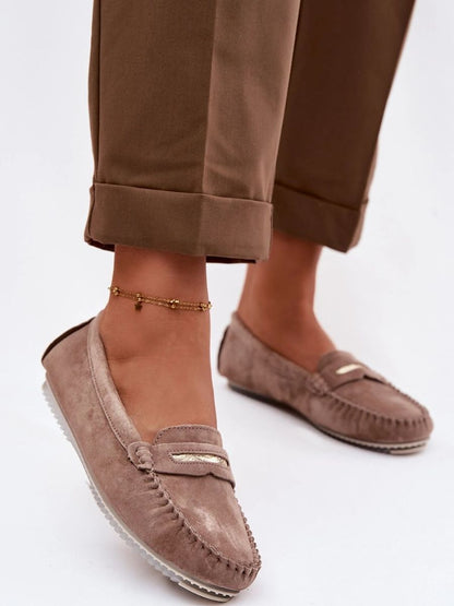 Mocassins Femme Line-Maya – détail de la tige