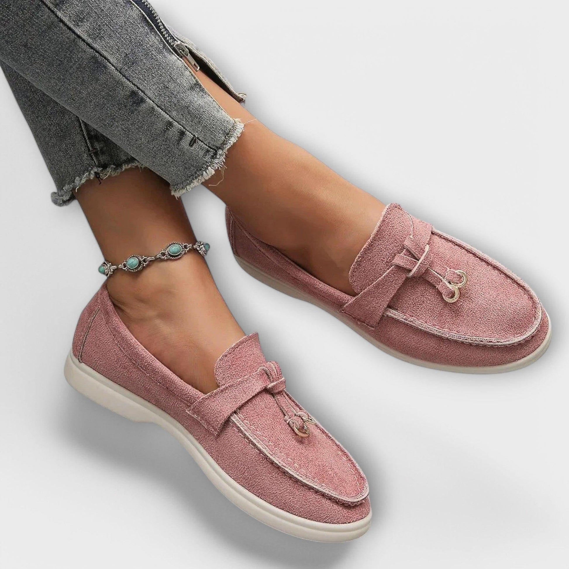Mocassins Femme Camille-Célia – détail de la tige