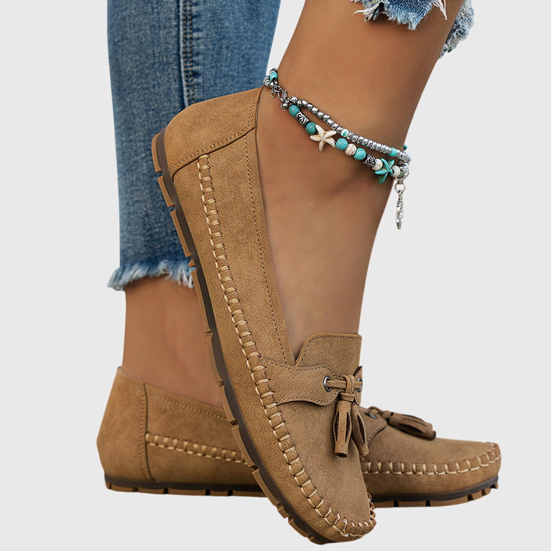 Mocassins Femme Margaux-Noor – détail de la tige