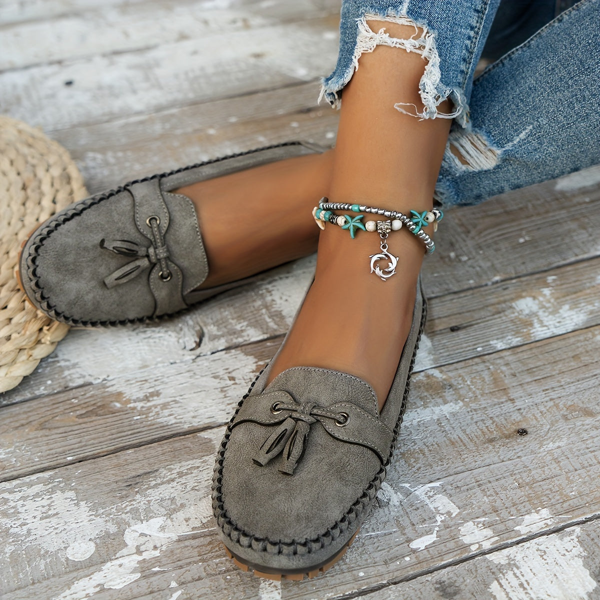 Mocassins Femme Constance-Line – vue portée