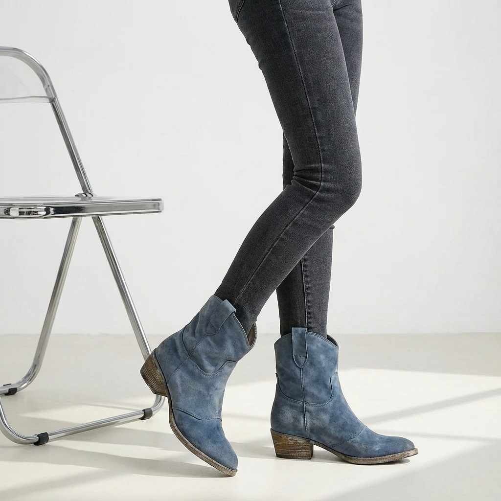 Bottines Cowboy Femme Margaux à Talon Bloc