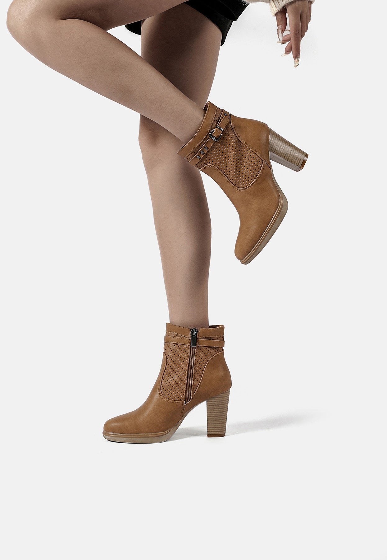 Bottines Femme Bee – détail de la matière