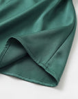Robe Slip Femme en Satin 100% Soie – Col Drapé Élégant Coupe Biais