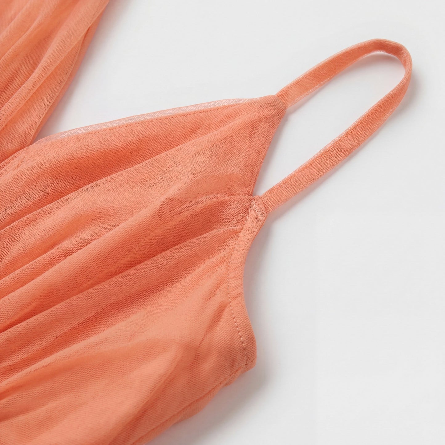 Robe Maxi Col V Femme – Taille Ajustée Jupe Fluide | Drapé Aérien Pêche
