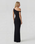 Robe Bodycon Femme One-Shoulder en Maille Extensible – Coupe Maxi Élégante