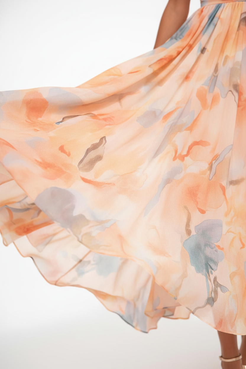 Robe Maxi Femme à Col Halter – Coupe Fluide Sans Manches Dos Nu