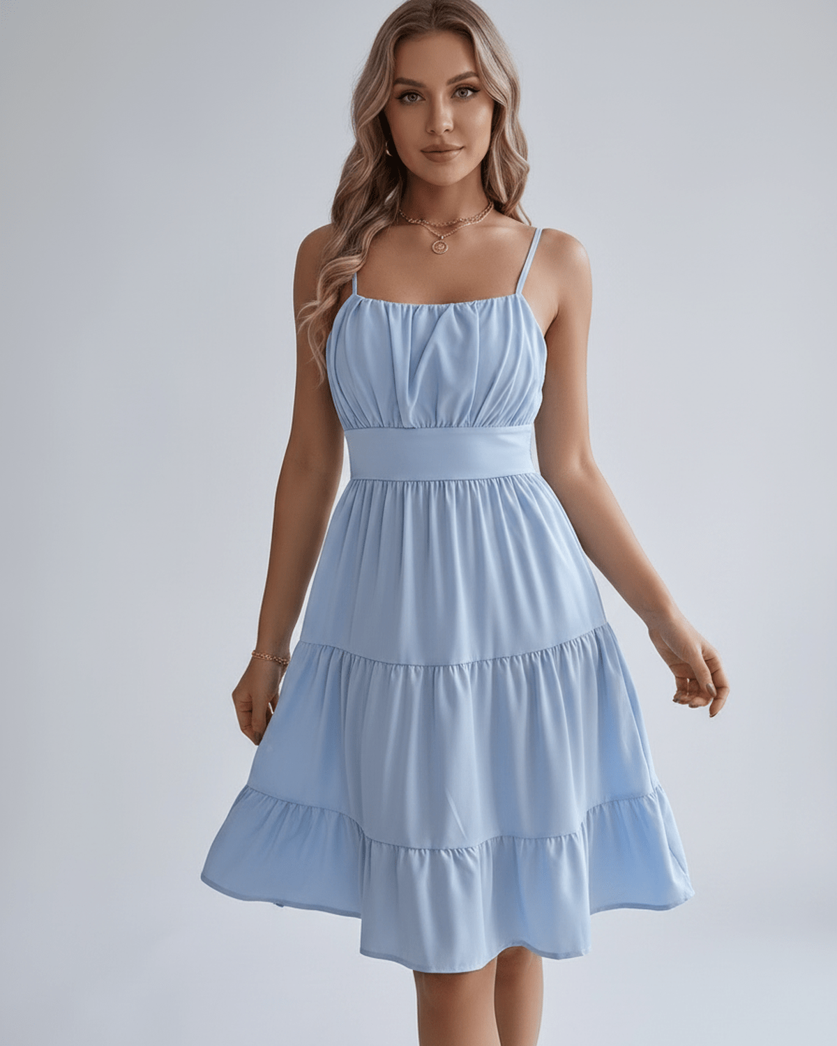 Robe Midi Mousseline | Robe Dos Nu Chic | Menvelo