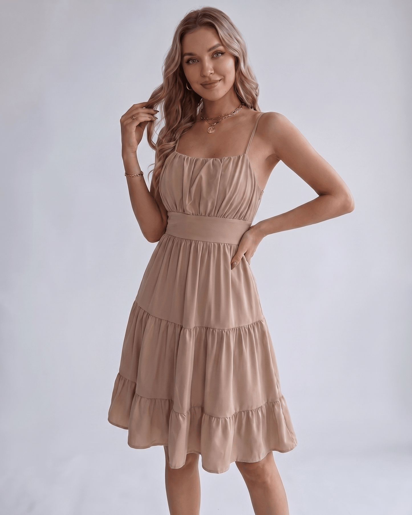Robe Midi Mousseline | Robe Dos Nu Chic | Menvelo