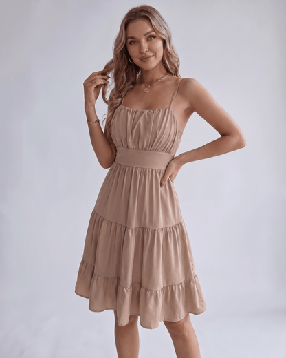 Robe Midi Mousseline | Robe Dos Nu Chic | Menvelo