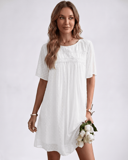 Robe Mini Plumetis | Robe Dentelle Légère | Menvelo