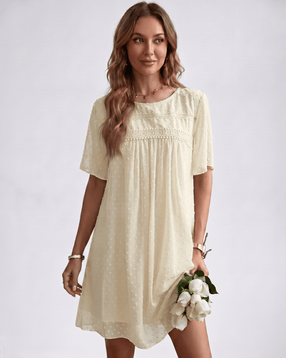 Robe Mini Plumetis | Robe Dentelle Légère | Menvelo