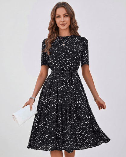 Robe Midi À Pois | Robe Fluide Fluide | Menvelo