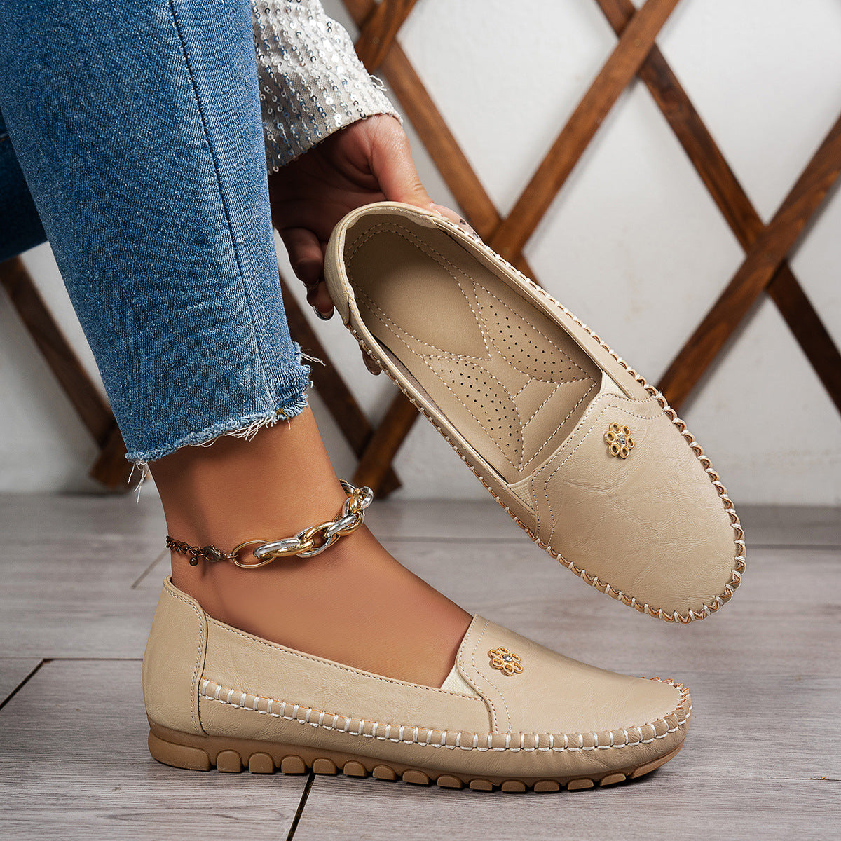 Mocassins Femme Apolline-Flore – vue latérale