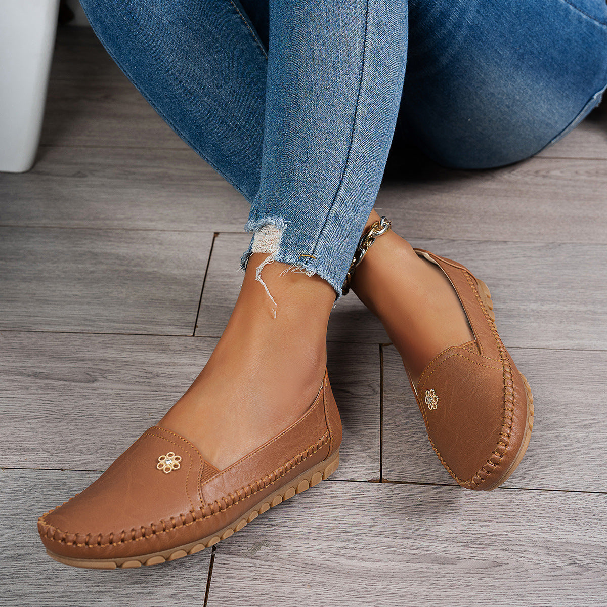 Mocassins Femme Apolline-Flore – vue de dessus