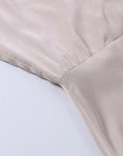 Robe Slip Femme Col V Fendue – Coupe Slim à Bretelles | Drapé Soyeux