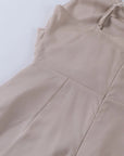 Robe Slip Femme Col V Fendue – Coupe Slim à Bretelles | Drapé Soyeux