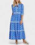 Robe Longue Femme Manches Trois-Quarts – Légère Coupe Fluide