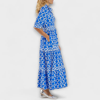 Robe Longue Femme Manches Trois-Quarts – Légère Coupe Fluide