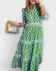 Robe Longue Femme Manches Trois-Quarts – Légère Coupe Fluide
