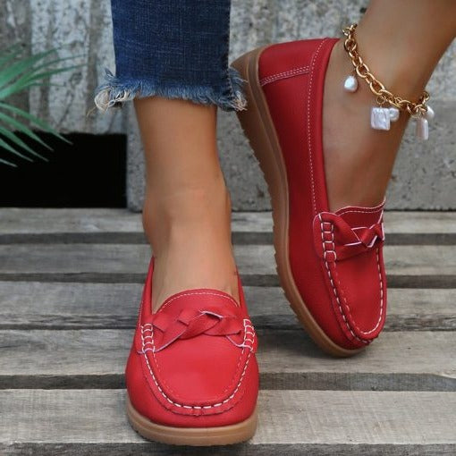 Mocassins Femme Apolline-Elsa – détail de la tige
