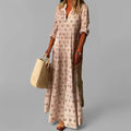 Robe longue femme en tissu léger – Coupe fluide décontractée