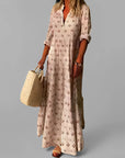 Robe longue femme en tissu léger – Coupe fluide décontractée