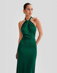 Robe Longue Femme Dos Nu – Coupe Moulante Halter