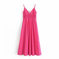 Robe Femme Midi en Coton – Coupe Ample et Décontractée
