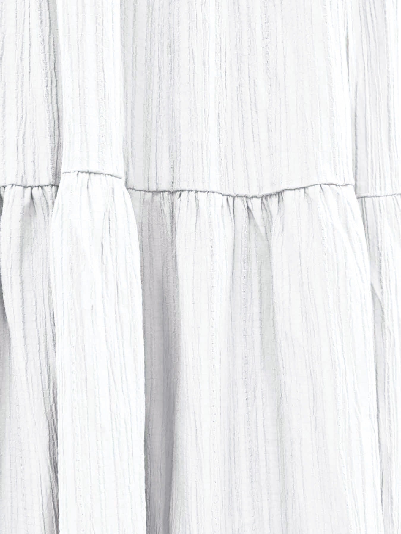 Robe Longue Femme Dos Nu Tour de Cou – Légère Plissée Coupe A-Line Col V