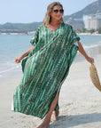 Robe Bohème Femme à Enfiler – Imprimé Rayures Verticales Abstraites