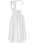 Robe Midi Femme Sans Manches Dos Nu – Col Rond Fluide