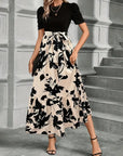 Robe Maxi Femme – Ceinture Nœud Papillon Fluide