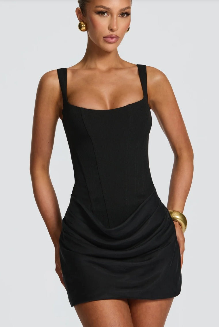 Robe Mini Femme en tissu léger, sans manches, coupe confortable – Menvelo