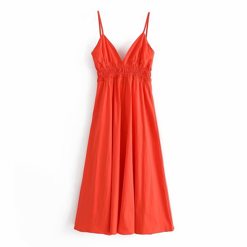 Robe Femme Midi en Coton – Coupe Ample et Décontractée