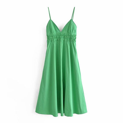 Robe Femme Midi en Coton – Coupe Ample et Décontractée