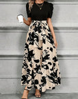 Robe Maxi Femme – Ceinture Nœud Papillon Fluide