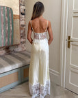 Robe Nuisette Femme à Décolleté V Profond – Dos Nu et Dentelle