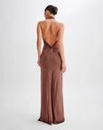 Robe Longue Femme Dos Nu – Coupe Moulante Halter