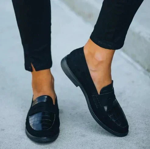 Mocassins Femme Constance-Iris – détail de la tige