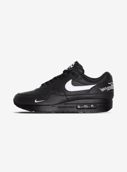 Nike Air Max 1 '87 SP x Supreme Black Baskets Noir Blanc Homme Femme - 1