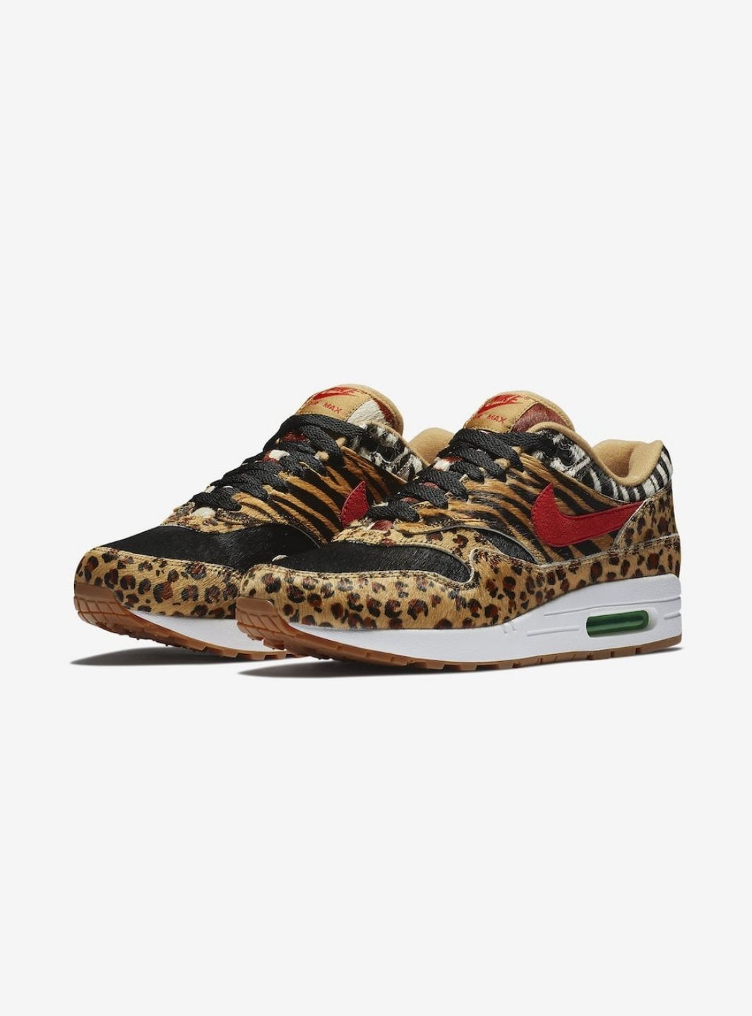 Nike Air Max 1 x atmos Animal Pack 2.0 Baskets Multicolore Marron Mixte - 2