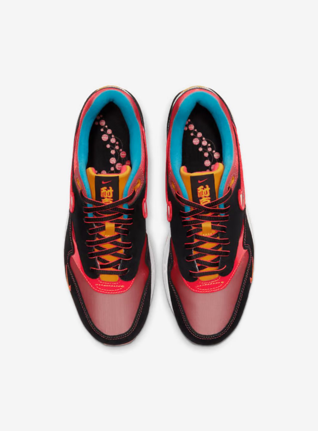 Nike Air Max 1 Chinatown New York Baskets Noir Multicolore Homme Femme - 4