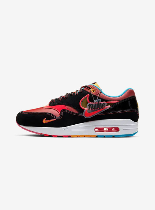 Nike Air Max 1 Chinatown New York Baskets Noir Multicolore Homme Femme - 1