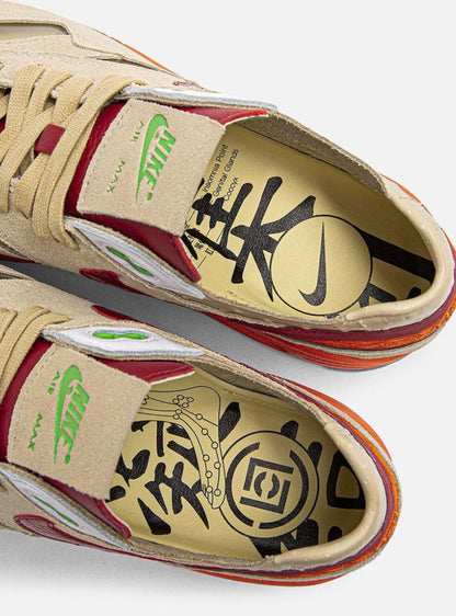 Nike Air Max 1 x CLOT Kiss of Death Baskets Beige Rouge Homme Femme - 9
