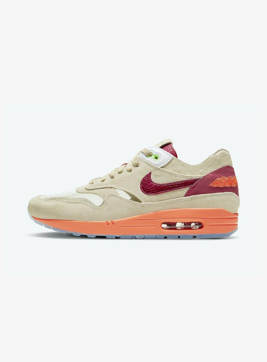 Nike Air Max 1 x CLOT Kiss of Death Baskets Beige Rouge Homme Femme - 1