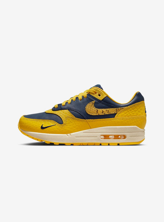 Nike Air Max 1 CO.JP Michigan Head to Head Baskets Bleu Jaune Femme - 1