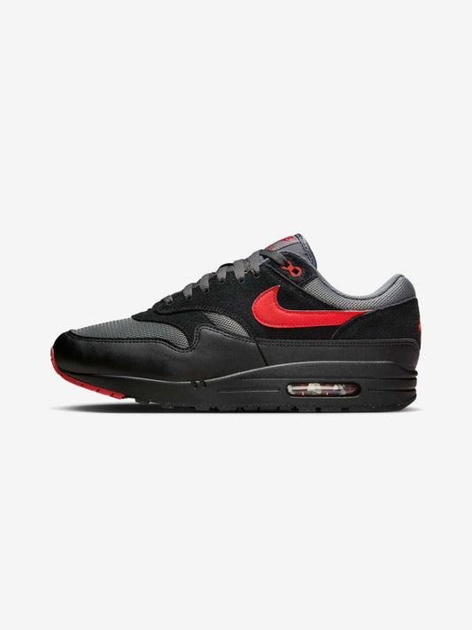 Nike Air Max 1 Essential Vamps Baskets Noir Rouge Homme Femme - 1