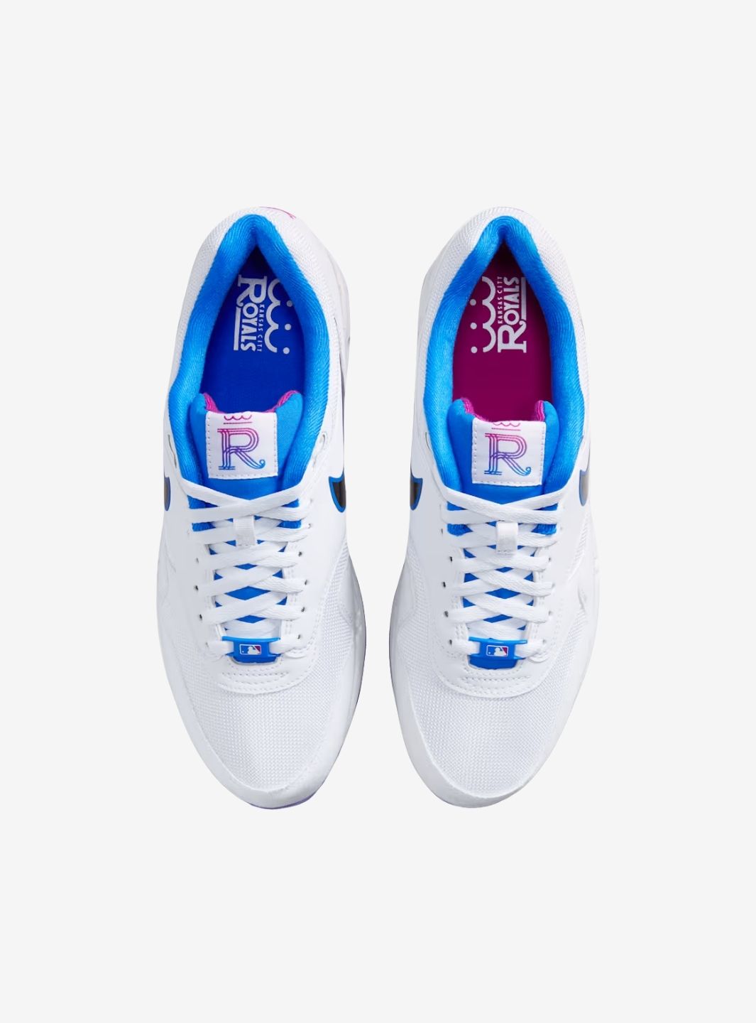 Nike Air Max 1 Kansas City Royals City Connect Baskets Blanc Bleu Mixte - 3
